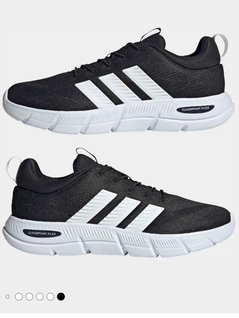 NWT NIB adidas Black and White Men's Cloudfoam Training Sneakers Size 13